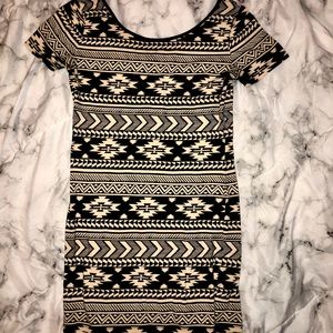 Mini tribal patterned dress